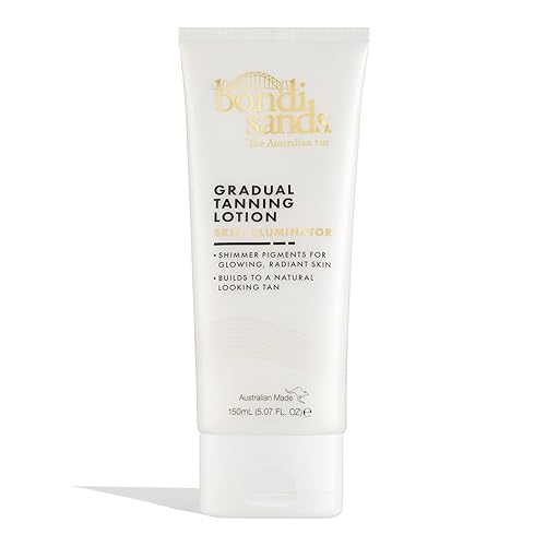 Bondi Sands Gradual Tanning Lotion Skin Illuminator, Shimmer Pigments Build to a Natural-Looking Tan for Glowing Skin, 150 mL, 5.07 Fl. Oz. Beauty & Personal Care Bondi Sands