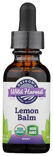 Oregon's Wild Harvest Lemon Balm Fresh 1:2 Organic Herbal Supplement, 1 Fluid Ounce Beauty & Personal Care Oregon's Wild Harvest