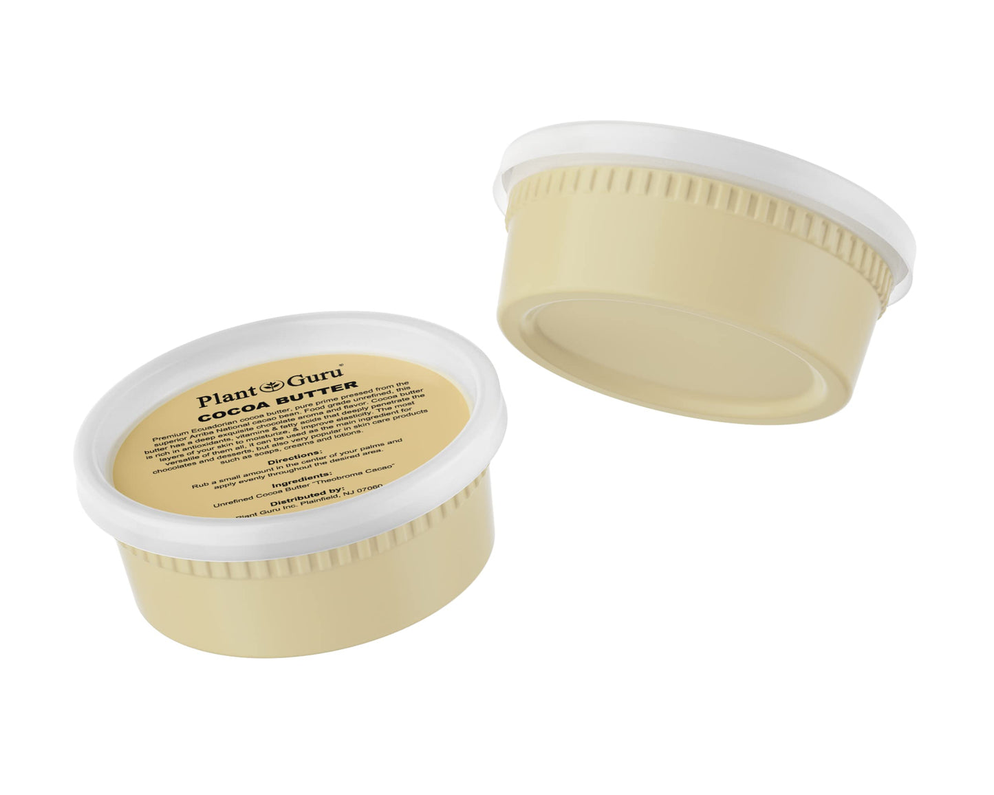 Plant Guru Raw Cocoa Butter 8 oz. 100% Pure Natural Unrefined FOOD GRADE Arriba Nacional Cacao Bean, Great For Chocolate Making, Soap, Lip Balm Beauty & Personal Care Plant Guru