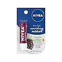 NIVEA Blackberry Lip Care, Tinted Lip Balm with Shea Butter, Nourishing Oils and Vitamin C & E, 3-in-1 Moisture, Repair (for Dry Lips) and Color, 0.17 Beauty & Personal Care NIVEA