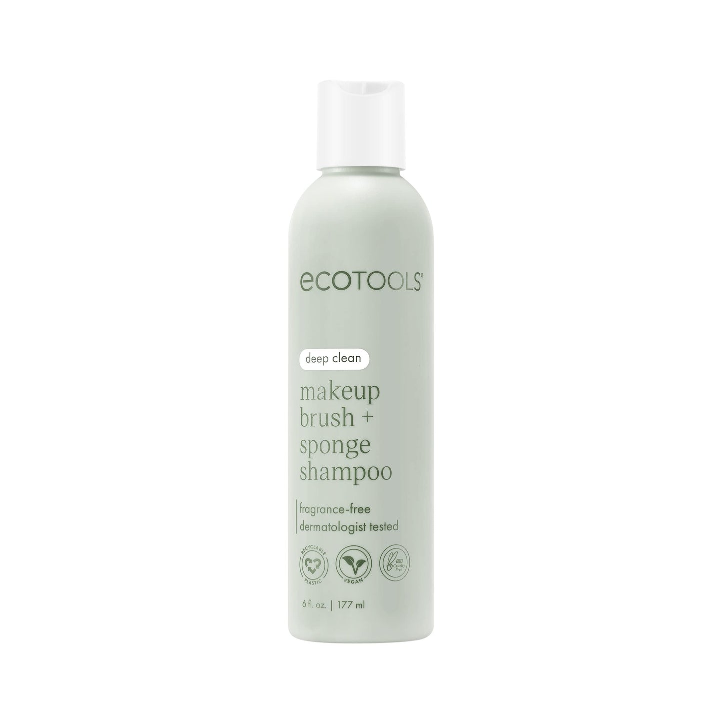 EcoTools Cleanser Shampoo for Makeup Brush/Sponge/Puffs, Remove Makeup & Impurities, Fragrance-Free, No Harsh Chemicals, Vegan & Cruelty-Free, 6 Beauty & Personal Care EcoTools