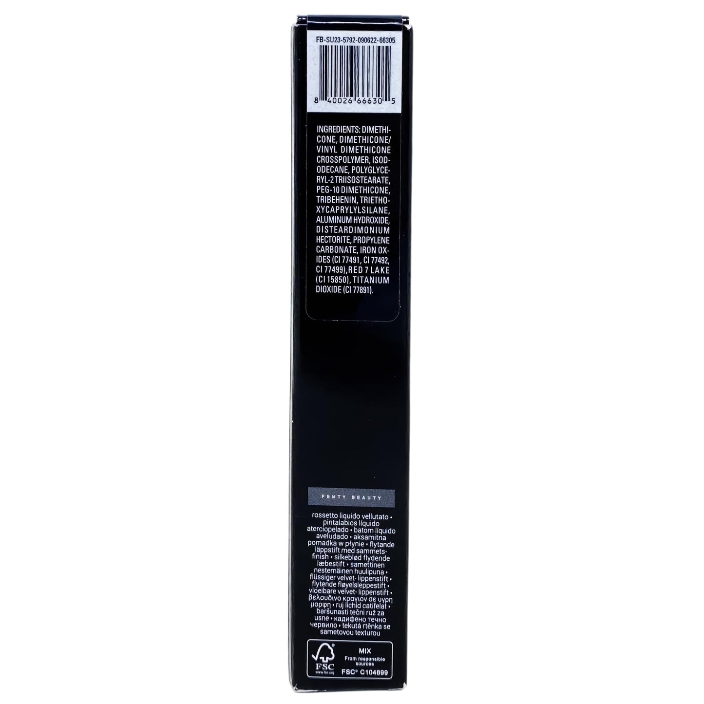 FENTY BEAUTY Icon Velvet Liquid Lipstick - 04 Riri (Rose Mauve Nude), 0.19 oz / 5.5 g Beauty & Personal Care FENTY BEAUTY