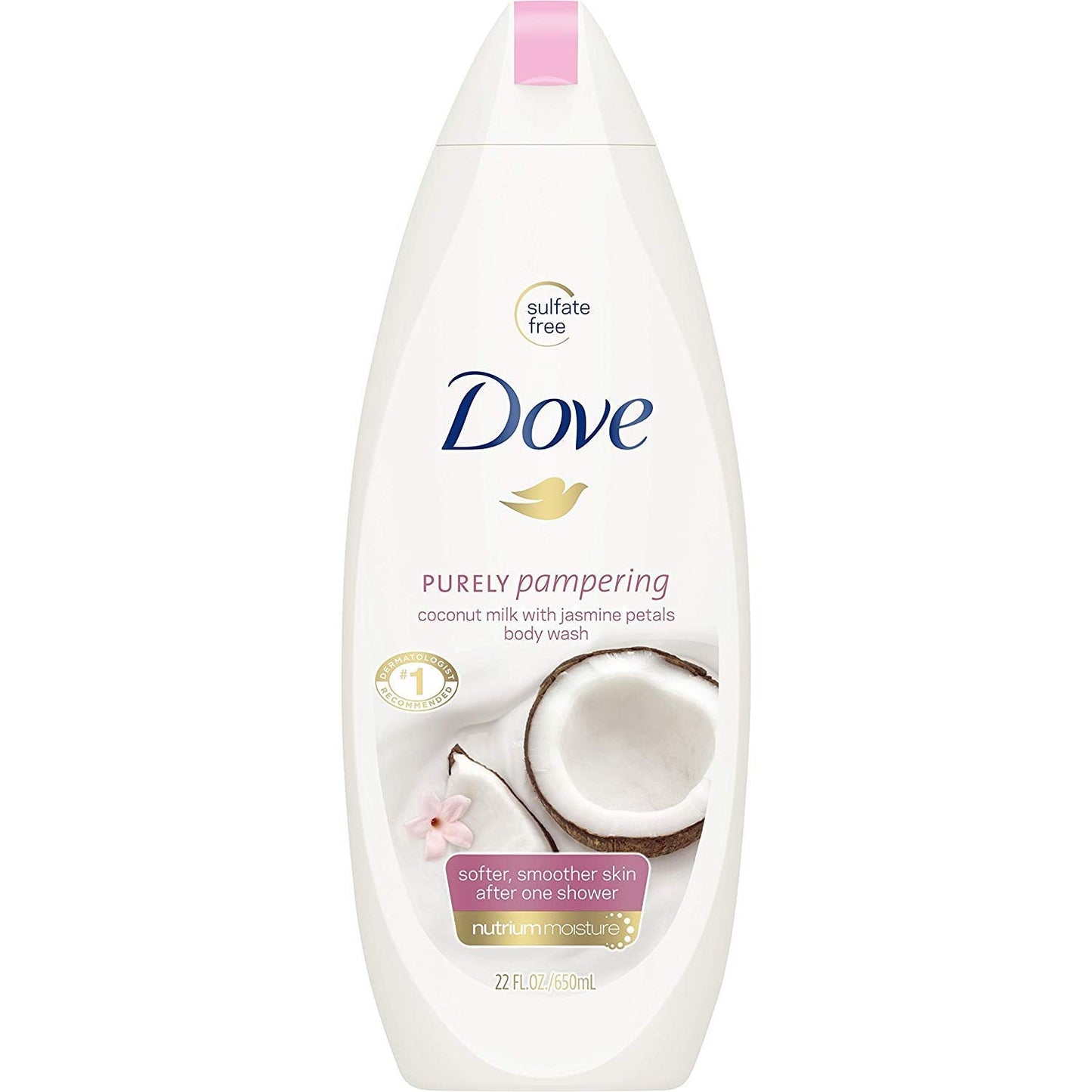 Dove Body Wash - Purely Pampering - Coconut Milk With Jasmine Petals - Net Wt. 22 FL OZ (650 mL) Per Bottle - Pack of 3 Bottles Beauty & Personal Care Dove