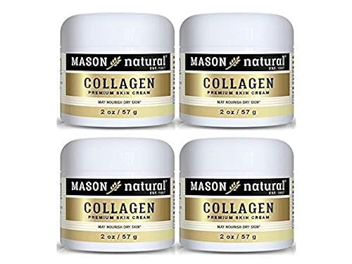 MASON NATURAL Collagen Premium Skin Cream - Anti Aging Face and Body Moisturizer, Intense Skin Hydration and Firmness, Pear Scent, Paraben Free, 2 OZ Beauty & Personal Care MASON NATURAL