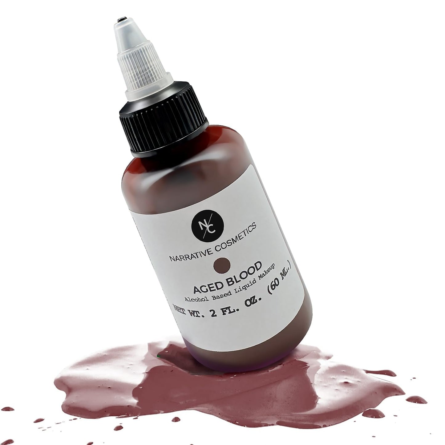 Narrative Cosmetics FX Alcohol Airbrush Paint - 2 fl oz | Waterproof, Quick-Dry, Skin-Safe Body & SFX Makeup | Brush or Sponge | Stage, Film Beauty & Personal Care Narrative Cosmetics