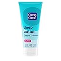 Clean & Clear Oil-Free Deep Action Cream Facial Cleanser, Cooling Daily Face Wash for Deep Pore Cleansing of Acne-Prone Skin, 6.5 oz (Pack of 2) Beauty & Personal Care Clean & Clear