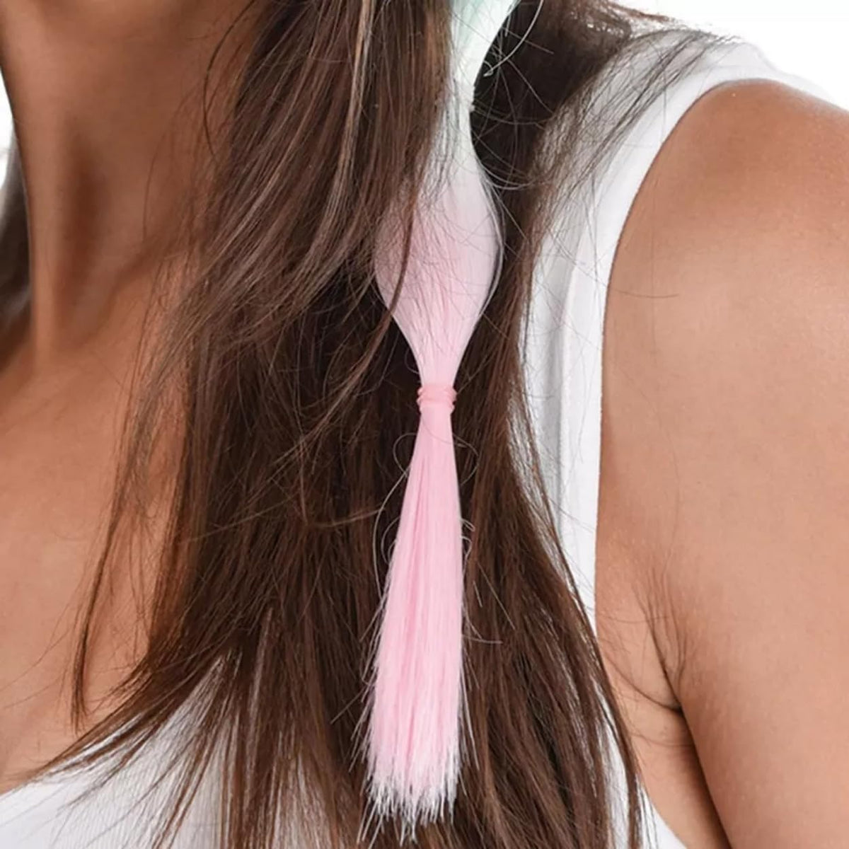 Amscan Pastel Ombre Bubble Braid Extension - 2 Pieces - One Size Fits All, Easy Clip-In Extensions for Cosplay, Parties, and Everyday Fun