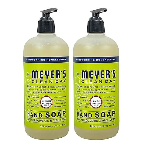 Mrs. Meyer's Lemon Verbena Liquid Hand Soap, Cruelty-Free and Hand Wash Formula Made with Essential Oils,16 oz. (Pack of 2) Beauty & Personal Care Mrs. MEYER'S