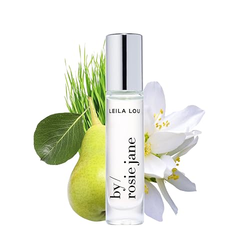 By Rosie Jane Perfume Oil (Leila Lou) - Travel Size Roll On Perfume with Notes of Juicy Pear, Sweet Jasmine & Tangerine Skin - Paraben, Sulfate Beauty & Personal Care By Rosie Jane