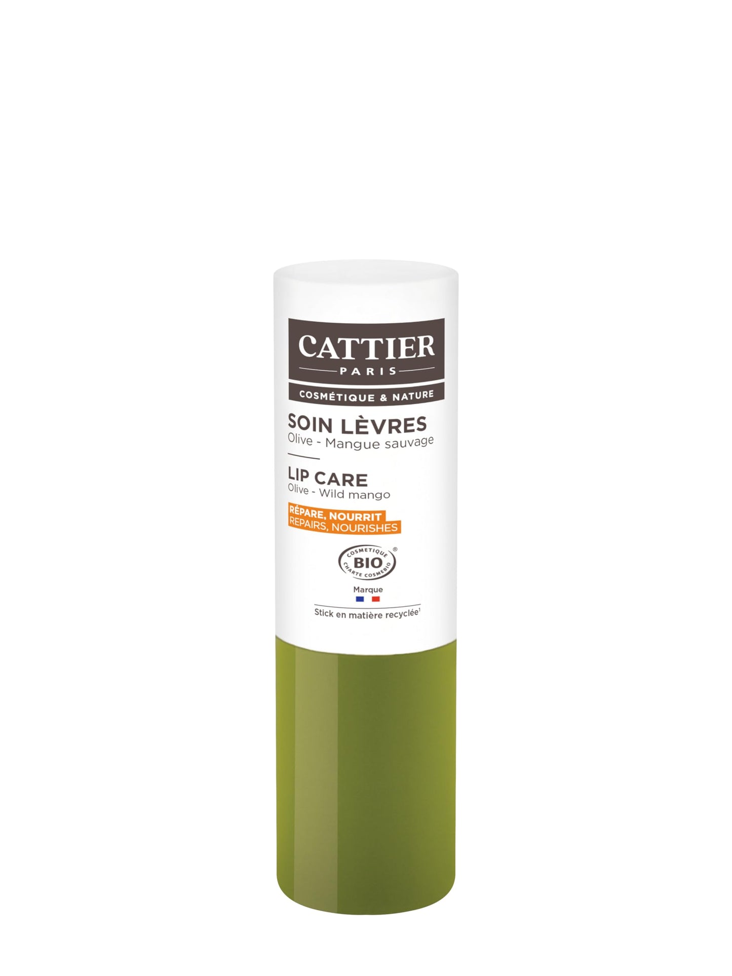 Cattier 100% Organic Lip Balm with Olives & Wild Mangoes 4 Gr Beauty and Personal Care CATTIER PARIS