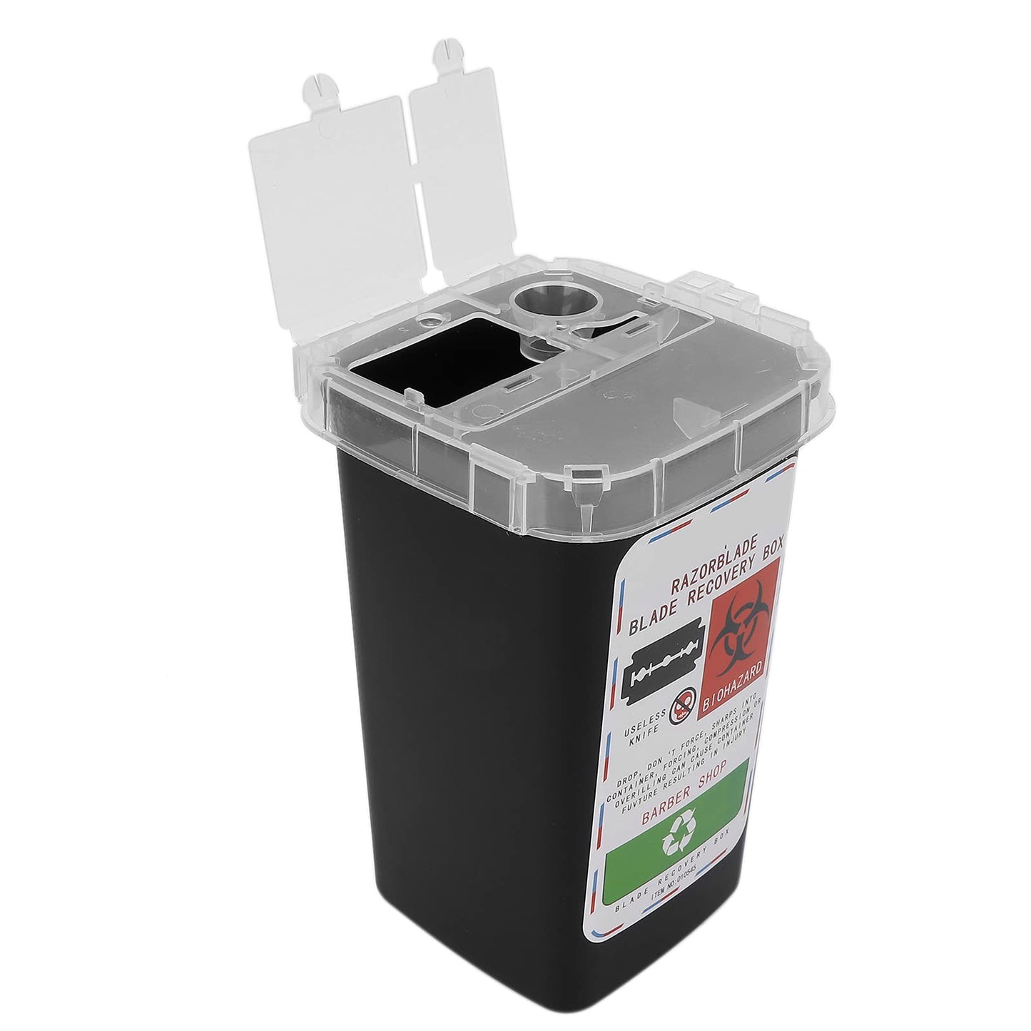 FILFEEL Durable Blade Disposal Container for Salons and Homes - Safe Shaving Knife Blade Disposal Box for Barbershop Use(Black) Beauty and Personal Care FILFEEL