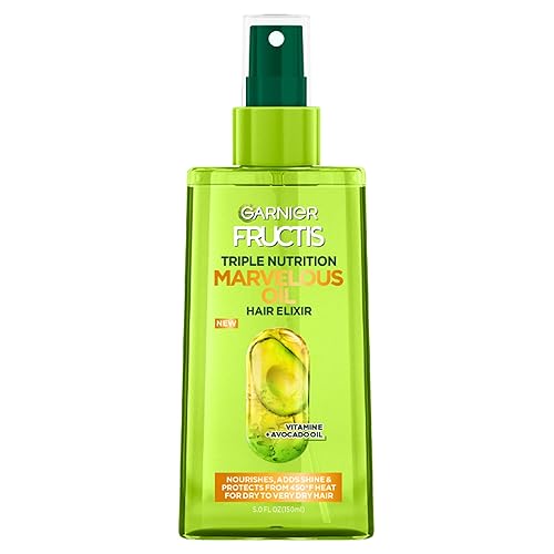 Garnier Fructis Triple Nutrition Marvelous Oil Hair Elixir, 5.0 Fl Oz, 1 Count (Packaging May Vary) Beauty & Personal Care Garnier