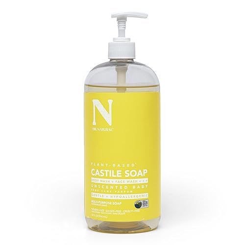 Dr. Natural Castile Liquid Soap - Multi-Use Body Wash, Shampoo and Face Wash - Body Soap for Skin, Hair, Pets and Home - Unscented Baby - 32 oz Beauty & Personal Care Dr. Natural