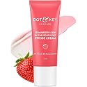 MENT Dot- & Key- Strawberry Dew Strobe Cream for Face | Skin Radiance Cream | Moisturizer & Highlighter for Face | for Dewy Glazed Instant Glow | Beauty & Personal Care MENT