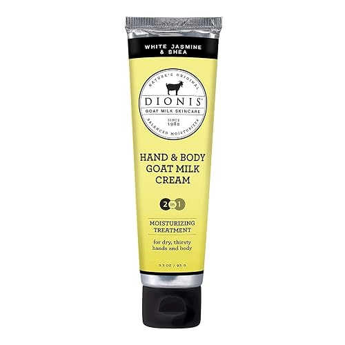 Dionis - Goat Milk Skincare White Jasmine & Shea Scented Hand & Body Cream (3.3 oz) - Made in the USA - Cruelty-free and Paraben-free Beauty & Personal Care Dionis