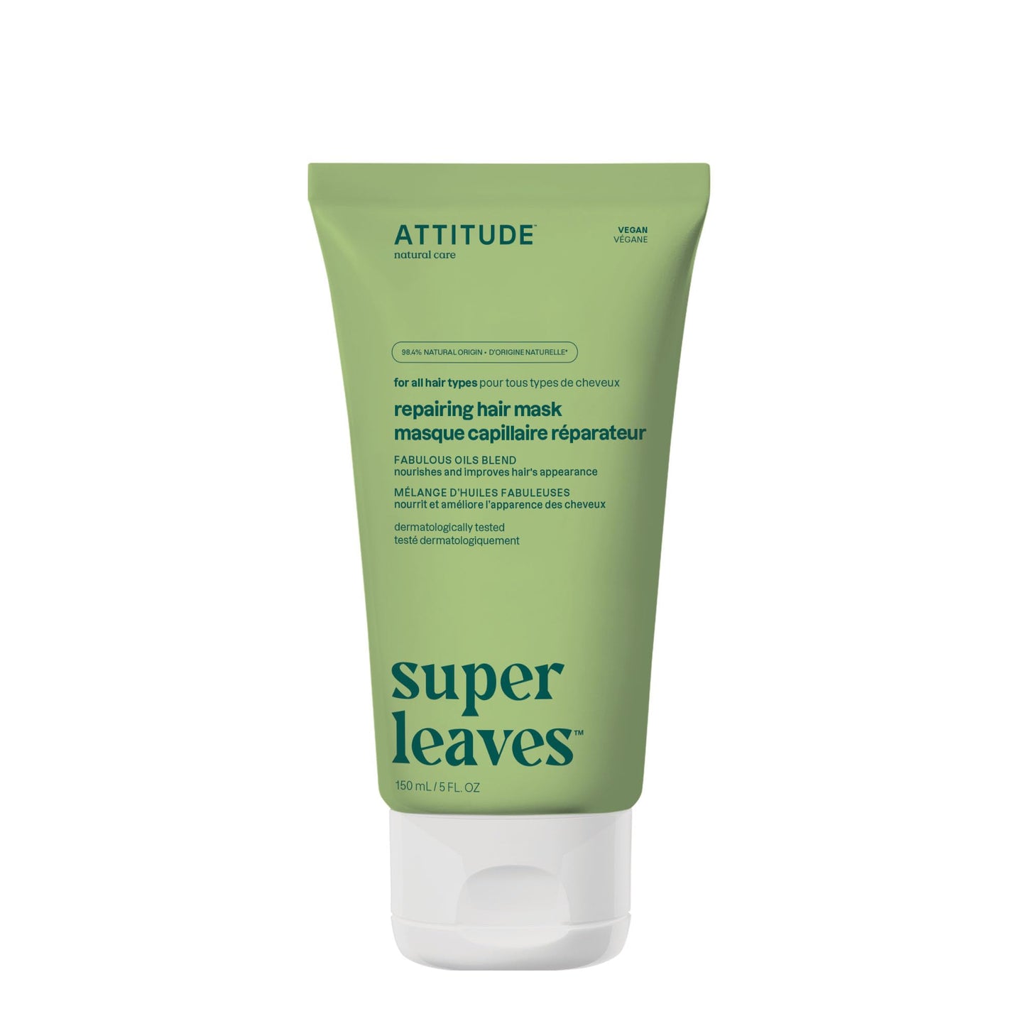 ATTITUDE Repairing Hair Mask, Nourishes and Improves Hair's Appearance, Fabulous Oils Blend, Abyssinian Oil, Argan Oil, Shea Butter, Vegan Hair Care Beauty & Personal Care ATTITUDE
