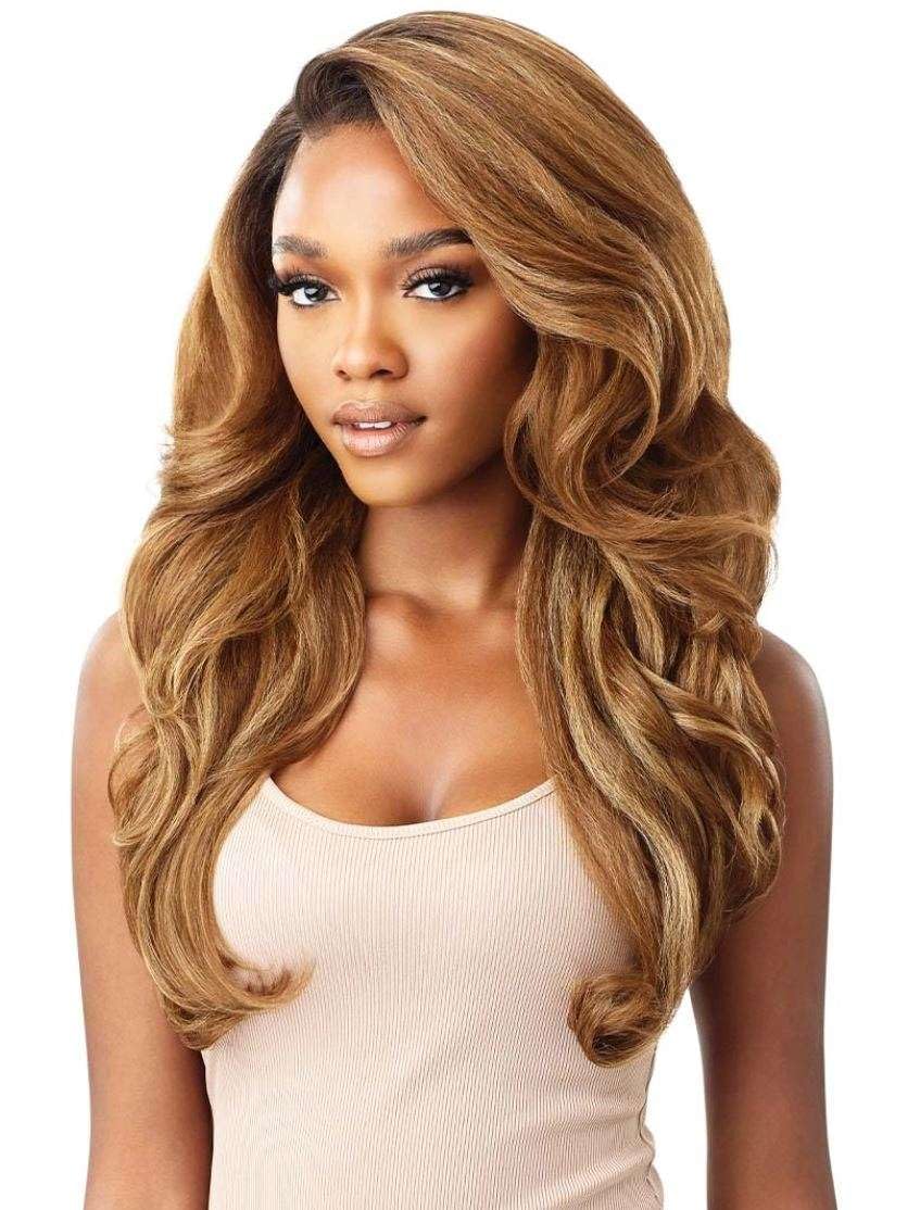 Outre Perfect Hair Line Synthetic 13x6 Faux Scalp Lace Front Wig - JULIANNE 24 (DR4/HNBRN)