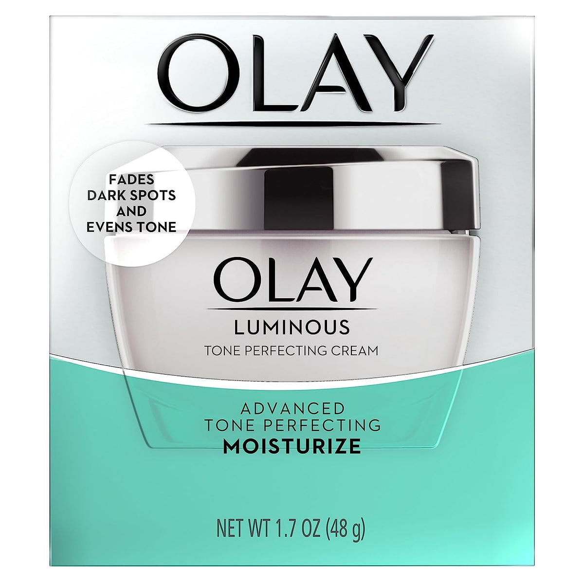 Olay Dark Spot Corrector, Luminous Tone Perfecting Cream and Sun Spot Remover, Advanced Tone Perfecting Face Moisturizer, 48 g Beauty & Personal Care Olay
