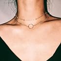 DOUBNINE Dainty Necklace Ring Layered Choker Sets Boho Simple Everyday Jewelry Women Fashion Beauty & Personal Care Doubnine
