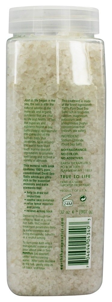Earth Therapeutics Spa Dead Sea Salt Mineral Bath, 32 oz (907 g) (Pack of 2) Beauty and Personal Care Earth Therapeutics