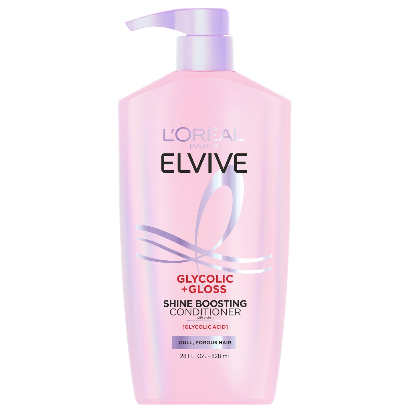 L'Oreal Paris Elvive Glycolic + Gloss Shine Boosting Conditioner, Cleanses and Smooths Dull, Porous Hair Into High-Shine, Glossy Hair, 28 Fl Oz Beauty & Personal Care L'Oreal Paris