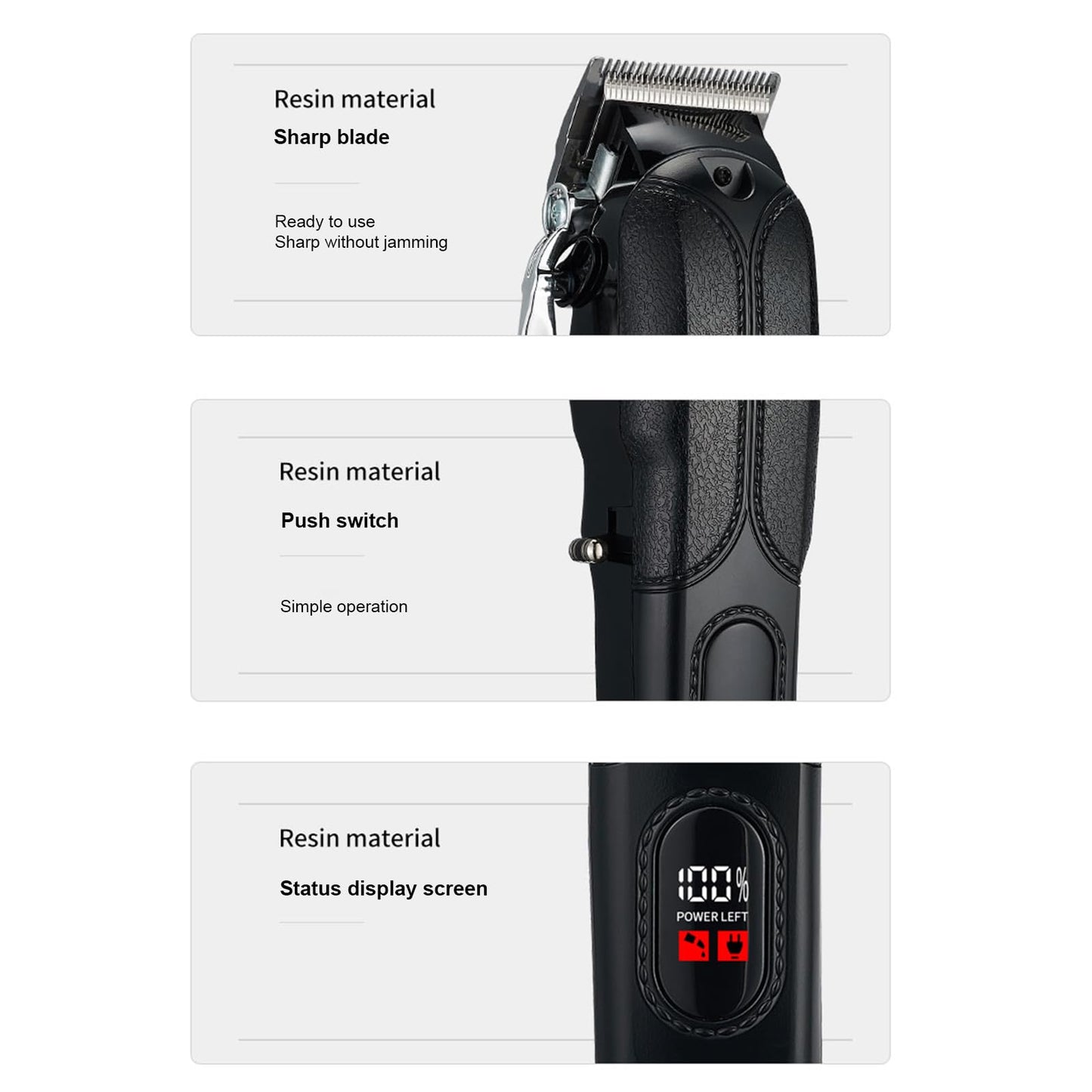 Layhou Electric Hair Clippers Cordless Hair Trimmer Men's Haircut Kit with 13 Guide Combs Hair Trimming Styling & Grooming Kit for Salon Barbers Home Beauty and Personal Care Layhou