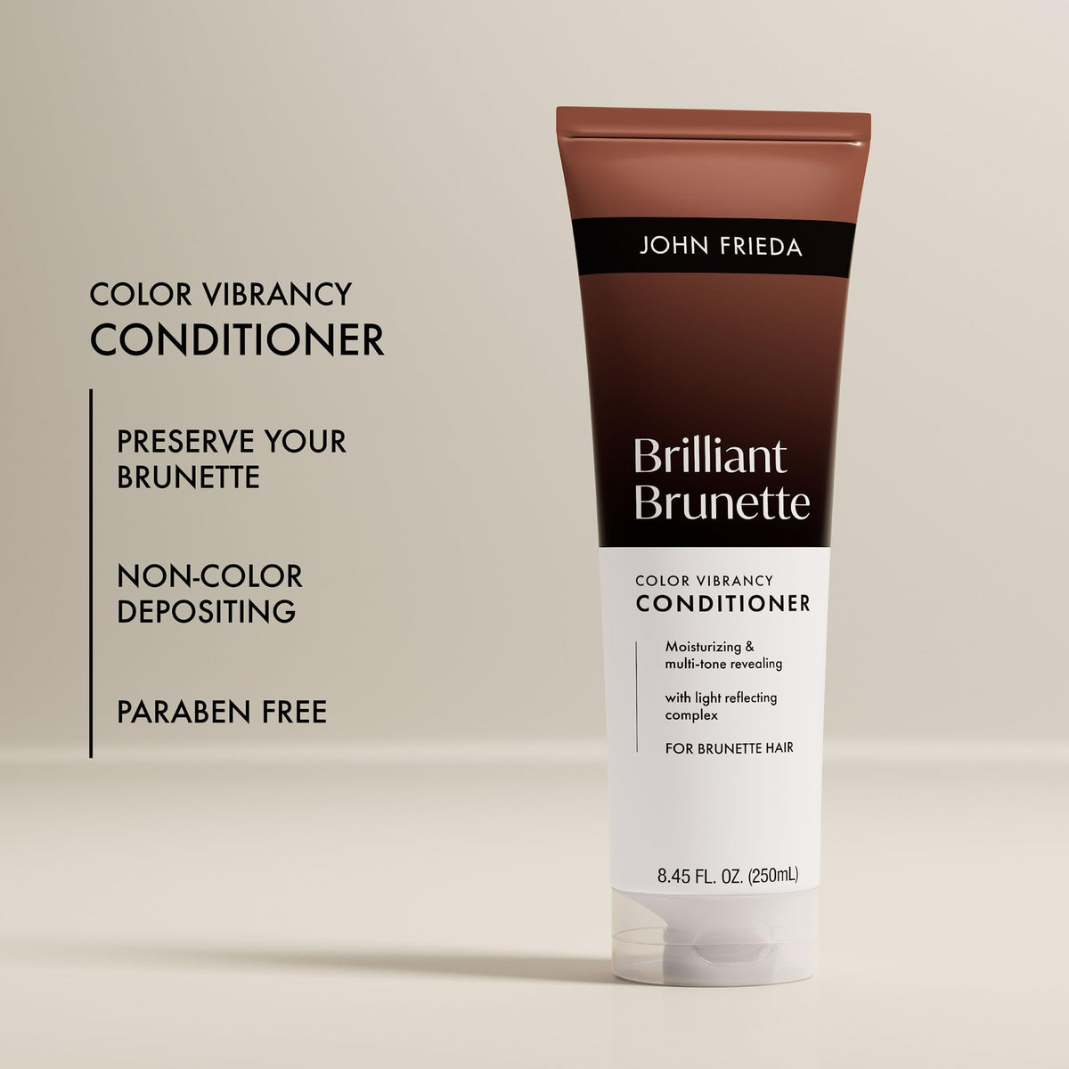 John Frieda Brilliant Brunette Color Enhancing Conditioner, 8.45 fl oz, 2pk