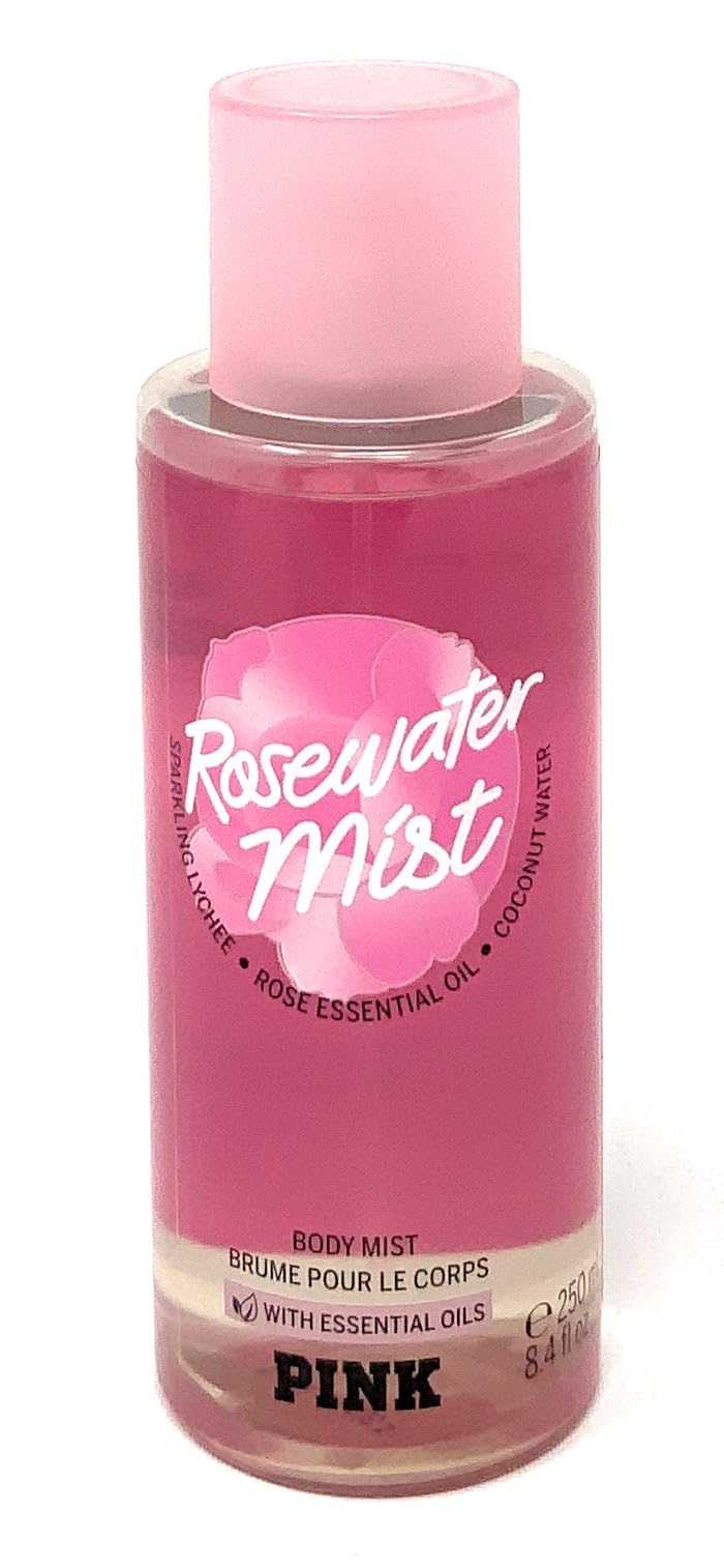 Victoria's Secret Pink Rosewater Body Mist 8.4 fl oz with Essential Oils Beauty & Personal Care Victoria's Secret