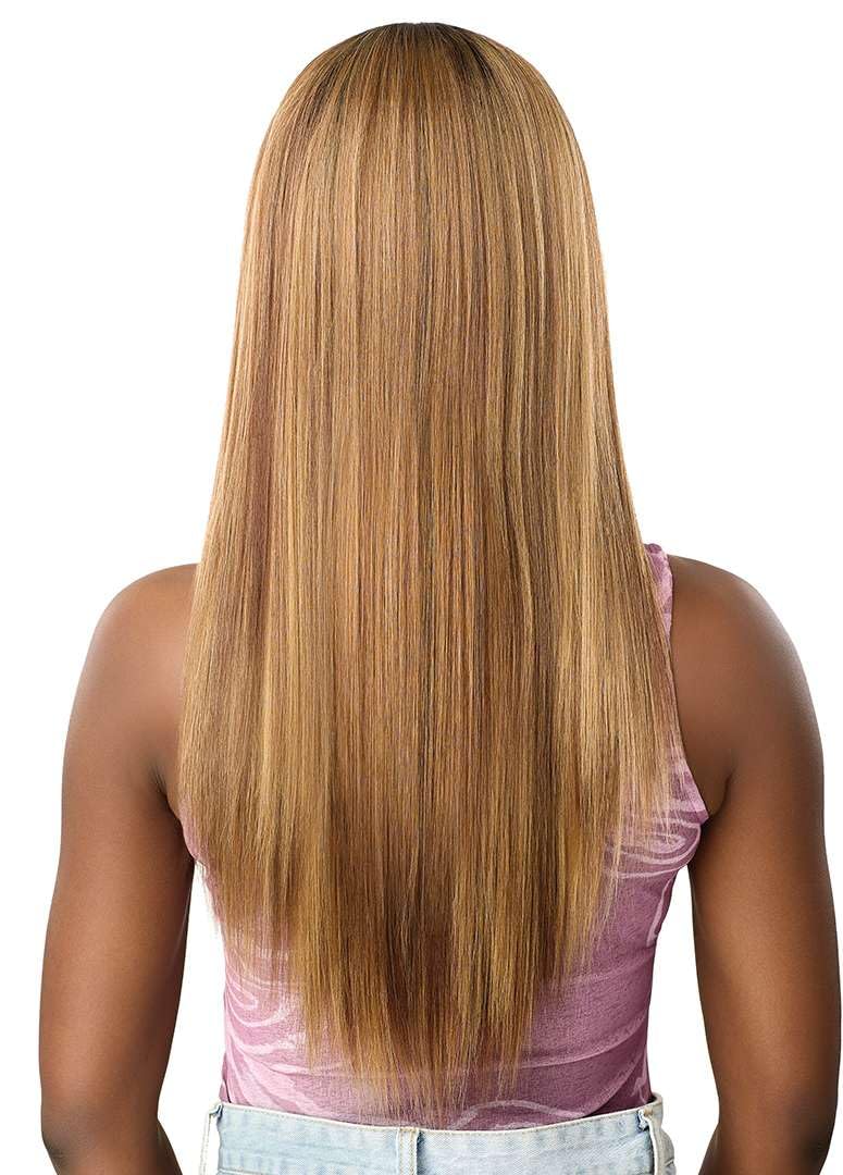 Outre Lace Front Wig - Perfect Hair Line - Swoop Series Y-Part 202 (DARK BROWN 2)