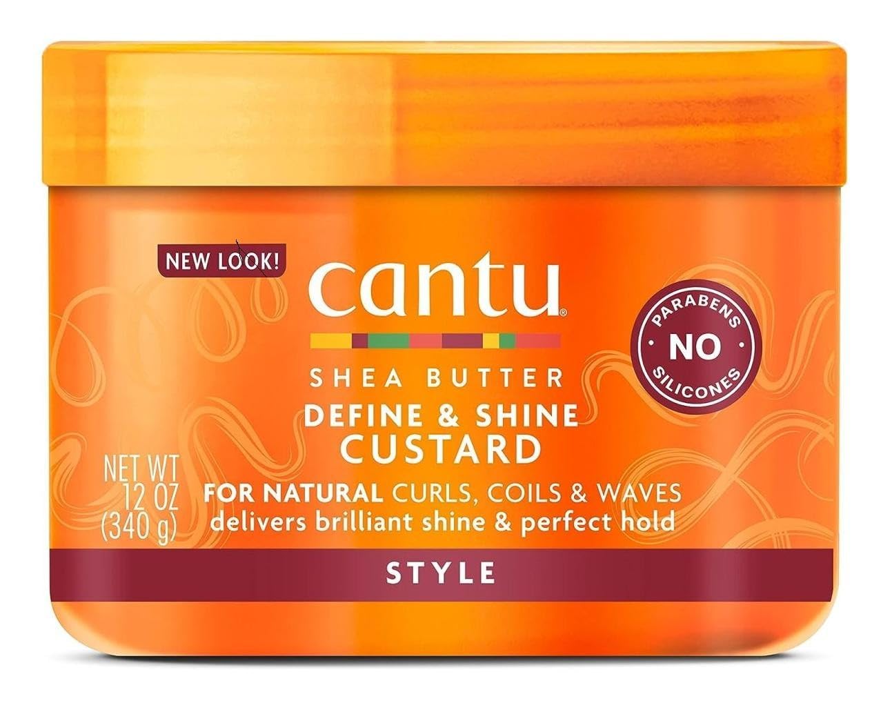 Cantu Natural Hair Define & Shine Custard 12 Ounce Jar (354ml) (2 Pack) Beauty & Personal Care Cantu
