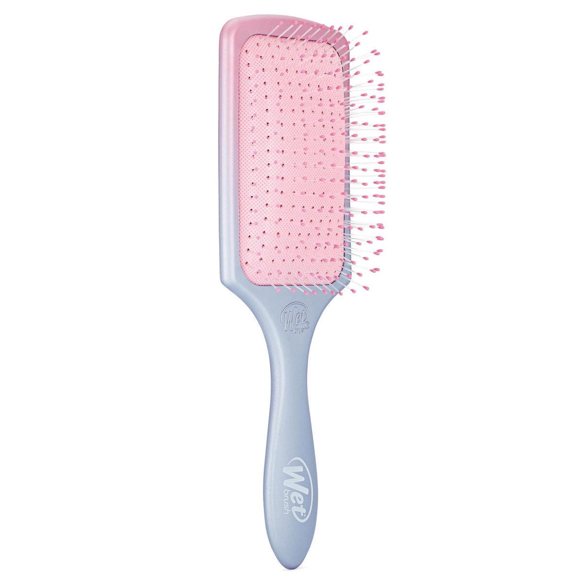 Wet Brush Paddle Detangler Hair Brush, Pink/Purple (Feel Good Ombre), Ultra-Soft IntelliFlex Bristles w/AquaVent Design, Great For Treatment & Mask