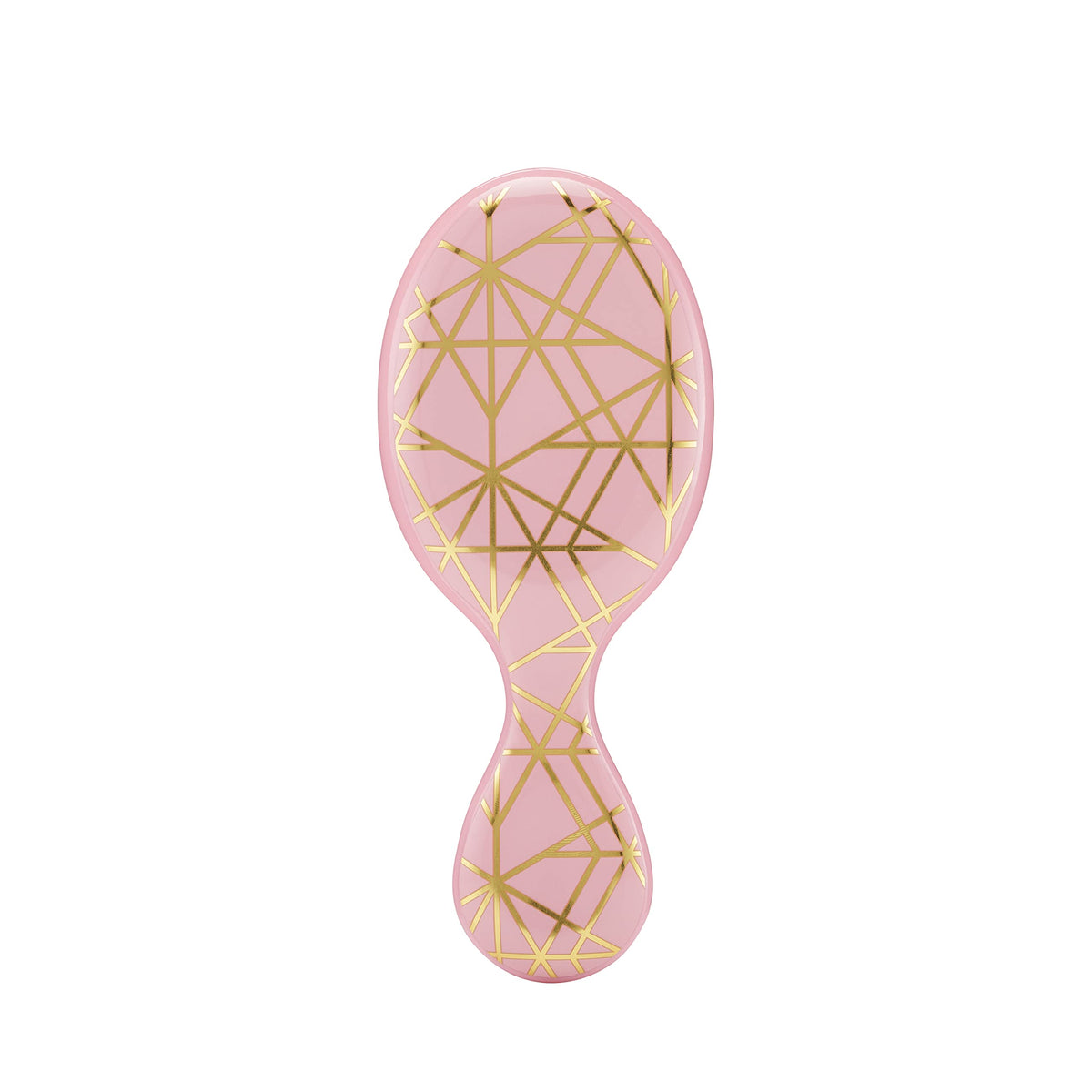 Wet Brush Mini Detangler Hair Brush - Peach Geo, Detangling Travel Hairbrush, Ultra-Soft IntelliFlex Bristles Glide Through Tangles with Ease,
