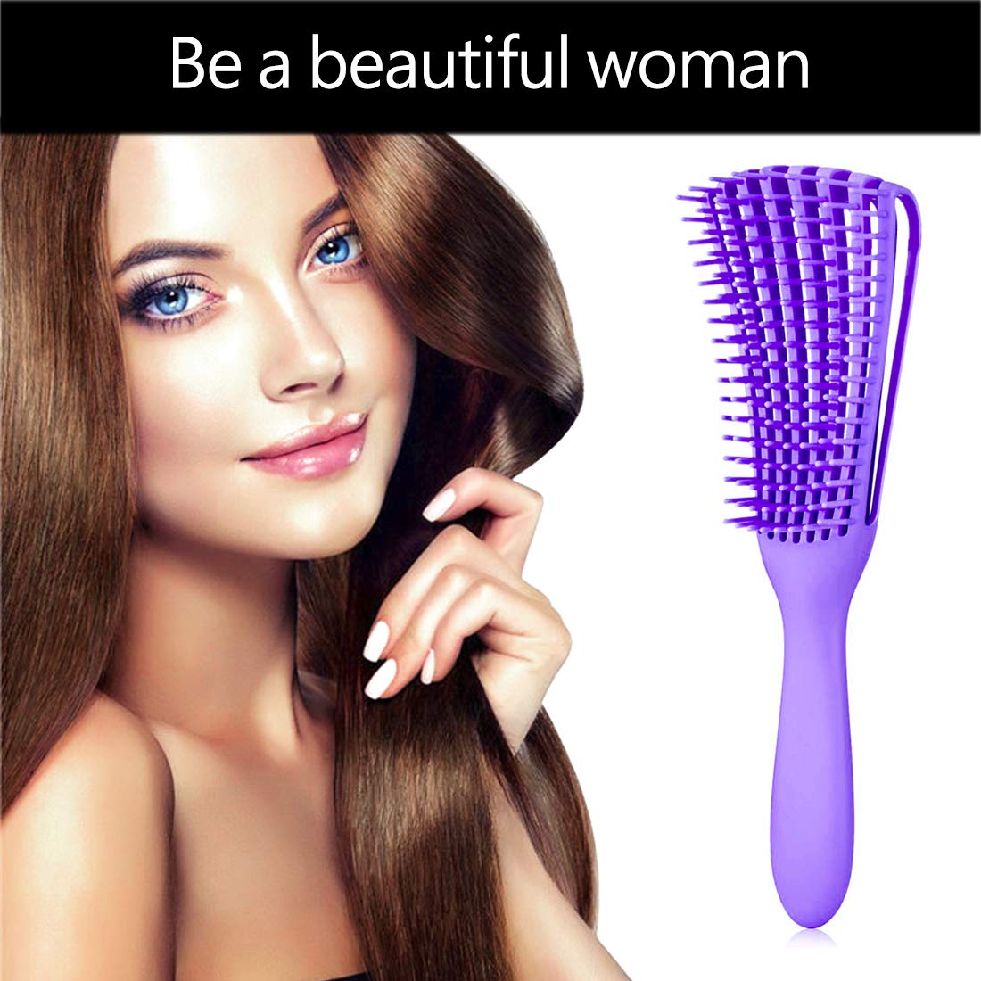 A.DASHER Hair Brush for Afro America/African Hair Textured 3a to 4c Kinky Wavy/Curly/Coily/Wet/Dry/Oil/Thick/Long Hair, Detangling Brush for Women (2 Beauty & Personal Care A.DASHER