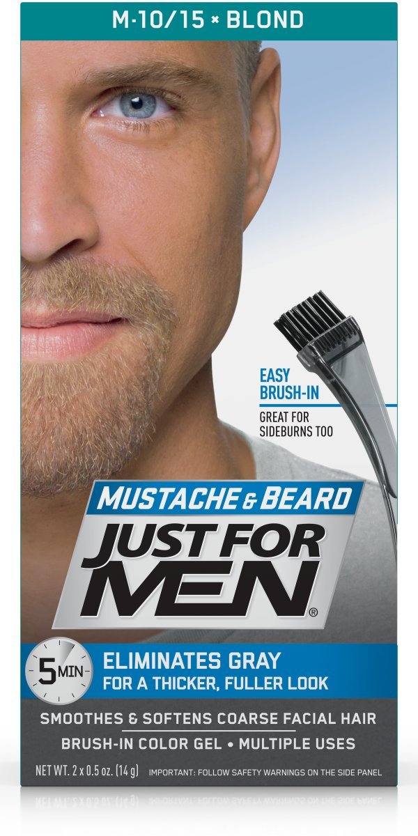 Just For Men Mustache And Beard Brush-In Color Gel, Blond Beauty & Personal Care Just for Men