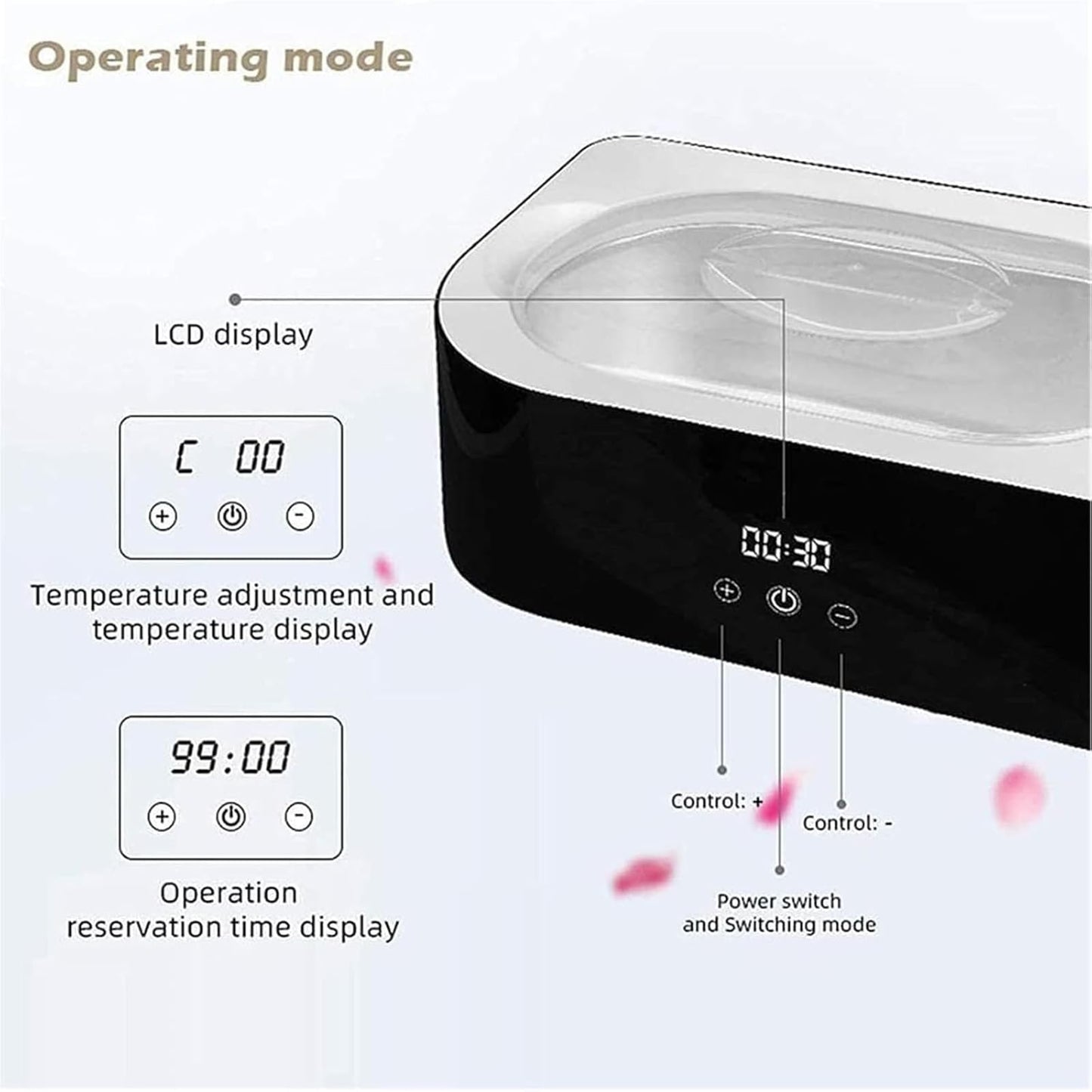 RENJJPBO Hand & Feet Parafin Wax Warmer, Paraffin Wax Warmer Moisturizing Kit, Capacity 4000ML, Temperature 30-70?, Intelligent Temperature Control Beauty and Personal Care RENJJPBO