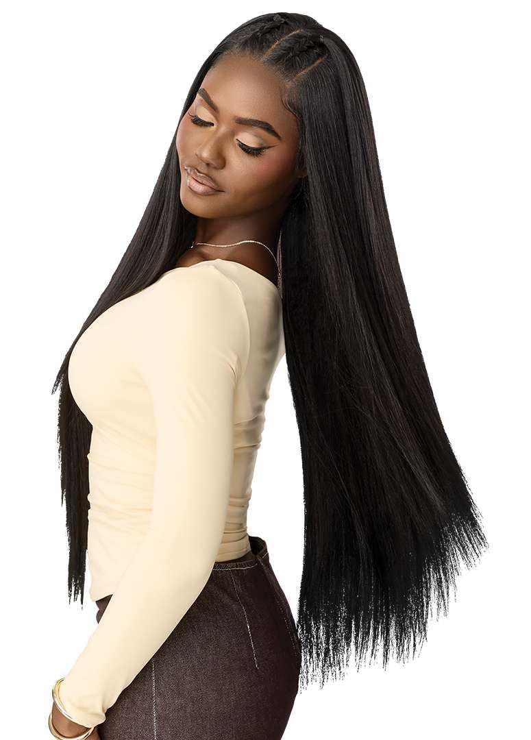 Outre Lace Front Wig - Perfect Hair Line 13X6 - NUEBLEND - Human Hair Blend - Straight 34" (NATURAL)