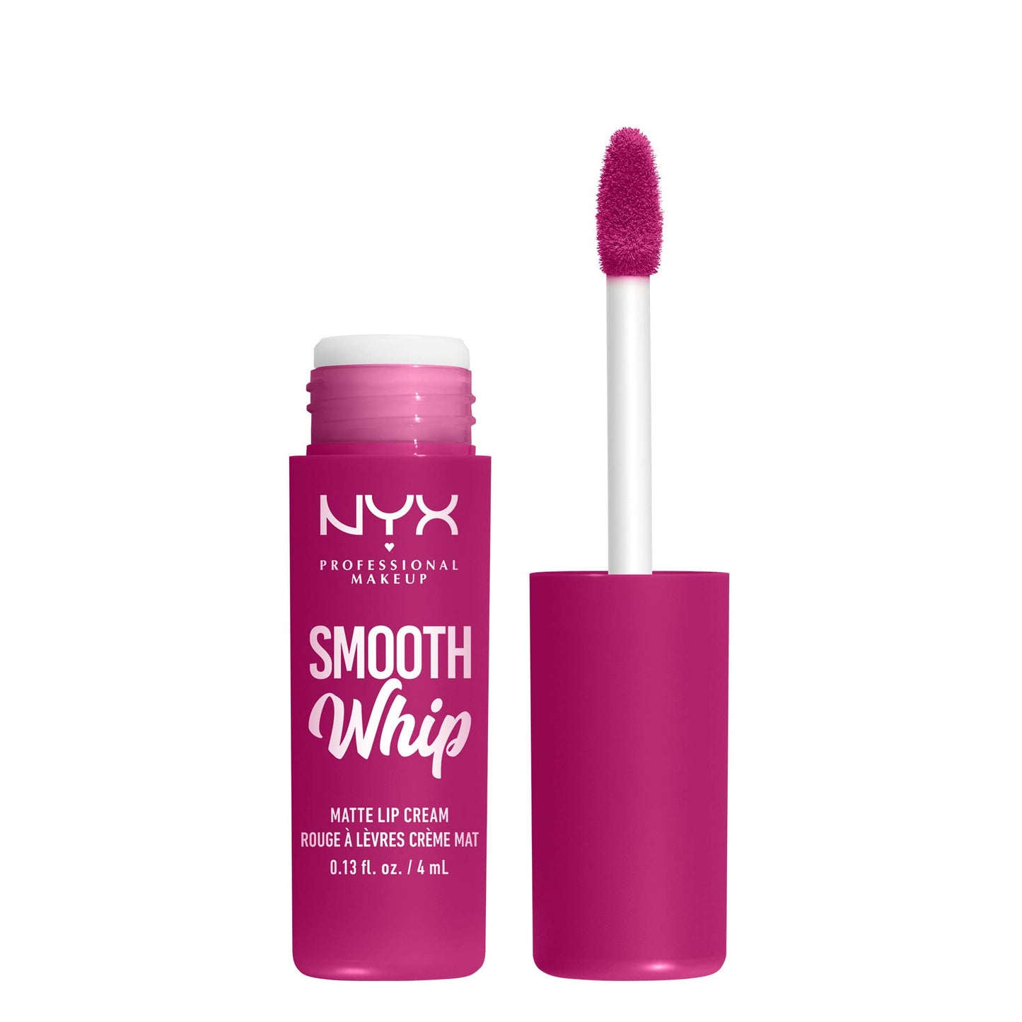 NYX PROFESSIONAL MAKEUP Smooth Whip Matte Lip Cream, Long Lasting, Moisturizing, Vegan Liquid Lipstick - Bday Frosting (Violet Red) Beauty & Personal Care NYX PROFESSIONAL MAKEUP