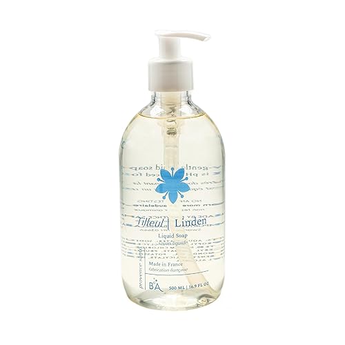 Provence Sante Natural Liquid Soap - Moisturizing Almond Oil Hand Soap with Fresh Linden Blossom Scent - Elegant Pump Dispenser for Kitchen & Bath Beauty & Personal Care Provence Sante