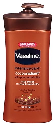 Vaseline Intensive Care Lotion Cocoa Radiant 20.3 Ounce Pump (600ml) (6 Pack) Beauty & Personal Care Vaseline