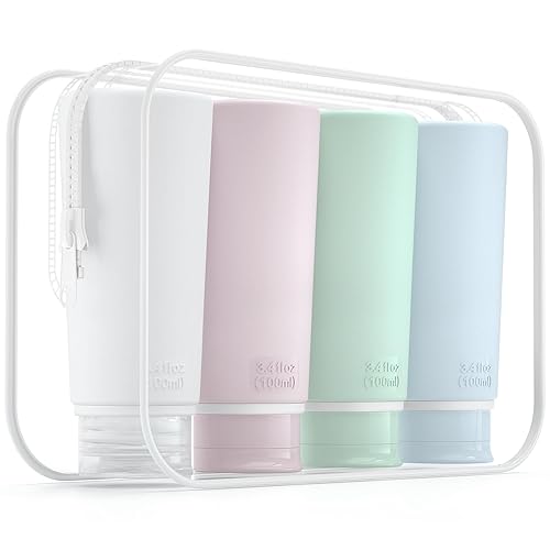 Valourgo Travel Bottles for Toiletries Tsa Approved Travel Size Containers BPA Free Leak Proof Travel Tubes Refillable Liquid Travel Accessories Beauty & Personal Care Valourgo