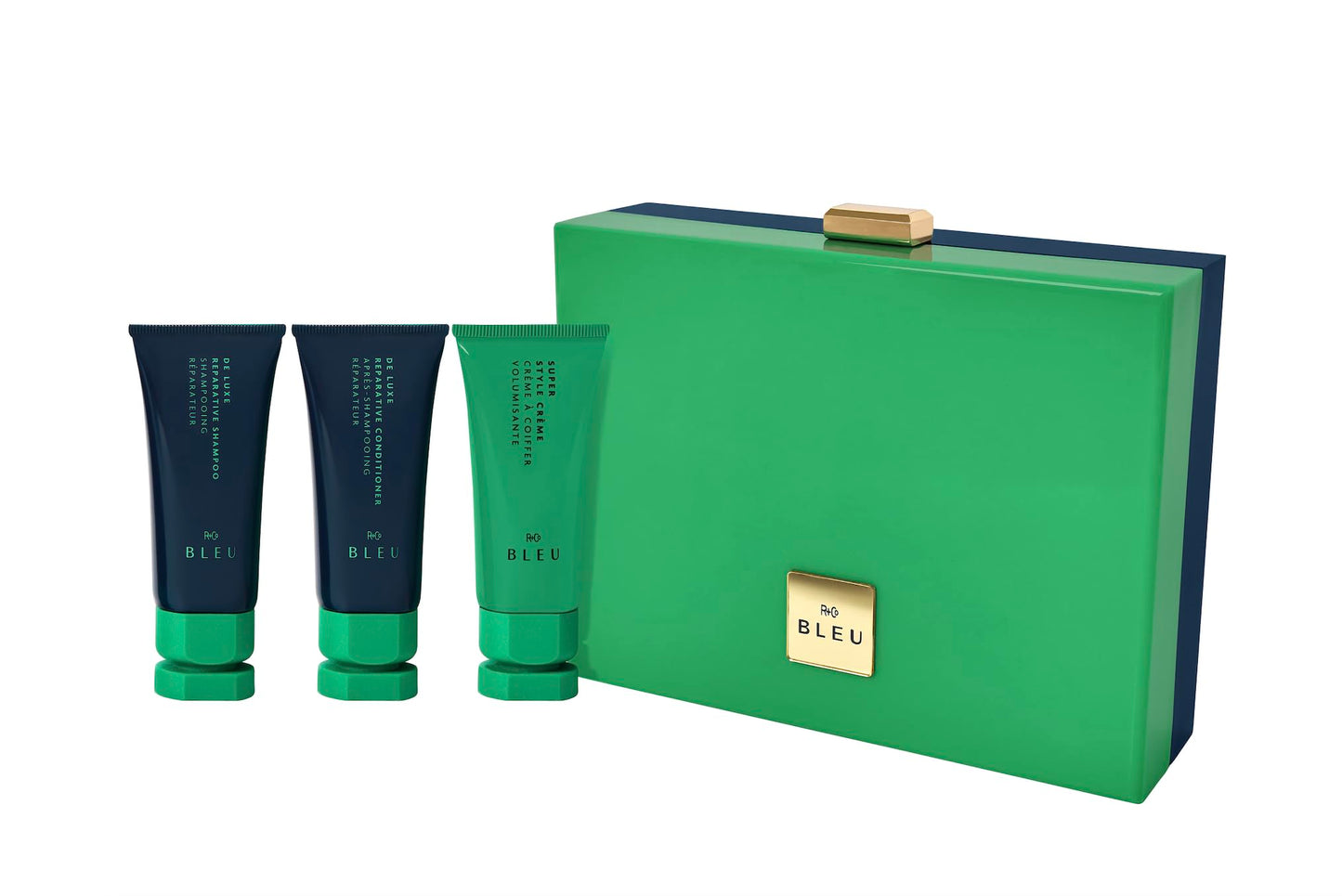 R+Co BLEU Repair + Moisture Trial Set | Limited Edition | Travel Size Shampoo, Conditioner & Repair Mask | Strengthens, Hydrates, and Revives Damaged Beauty & Personal Care R+Co