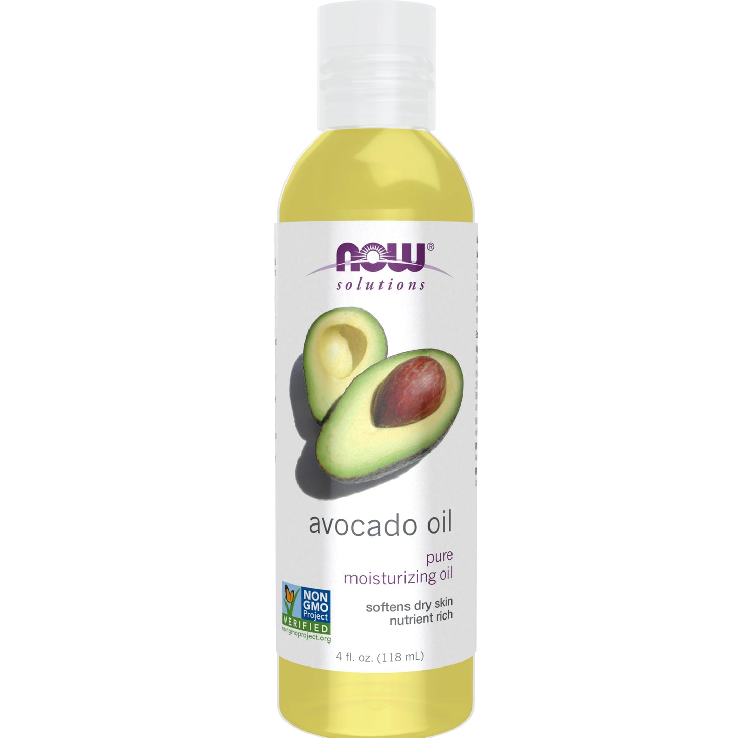NOW Foods Solutions, Avocado Oil, 100% Pure Moisturizing Oil, Nutrient Rich and Hydrating, 4-Ounce Beauty & Personal Care Now