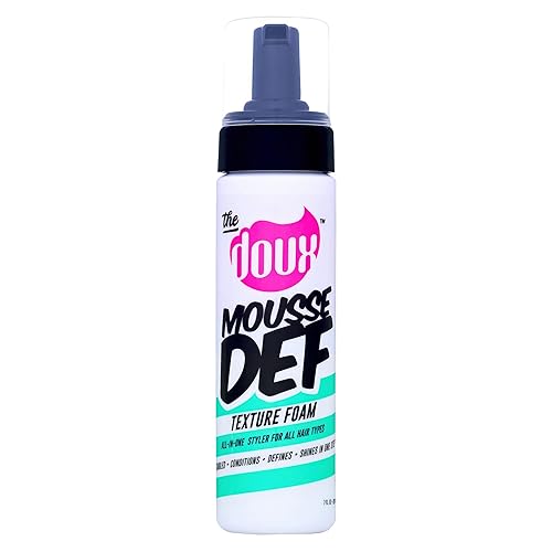 The Doux Multi-Use Mousse for Curly Hair - The Doux Mousse Def Texture Foam for Styling, Curl Definition, Volume & Shine - Curl Cream Alternative Beauty & Personal Care The Doux