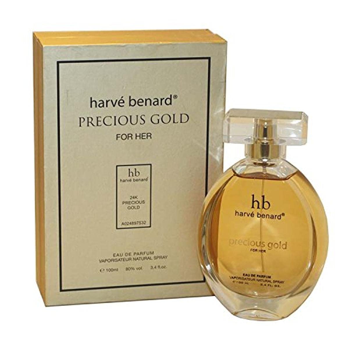 Harv? Bernard Precious Gold Eau de Parfum Spray for Women, 3.4 Ounce Beauty & Personal Care Harve Benard