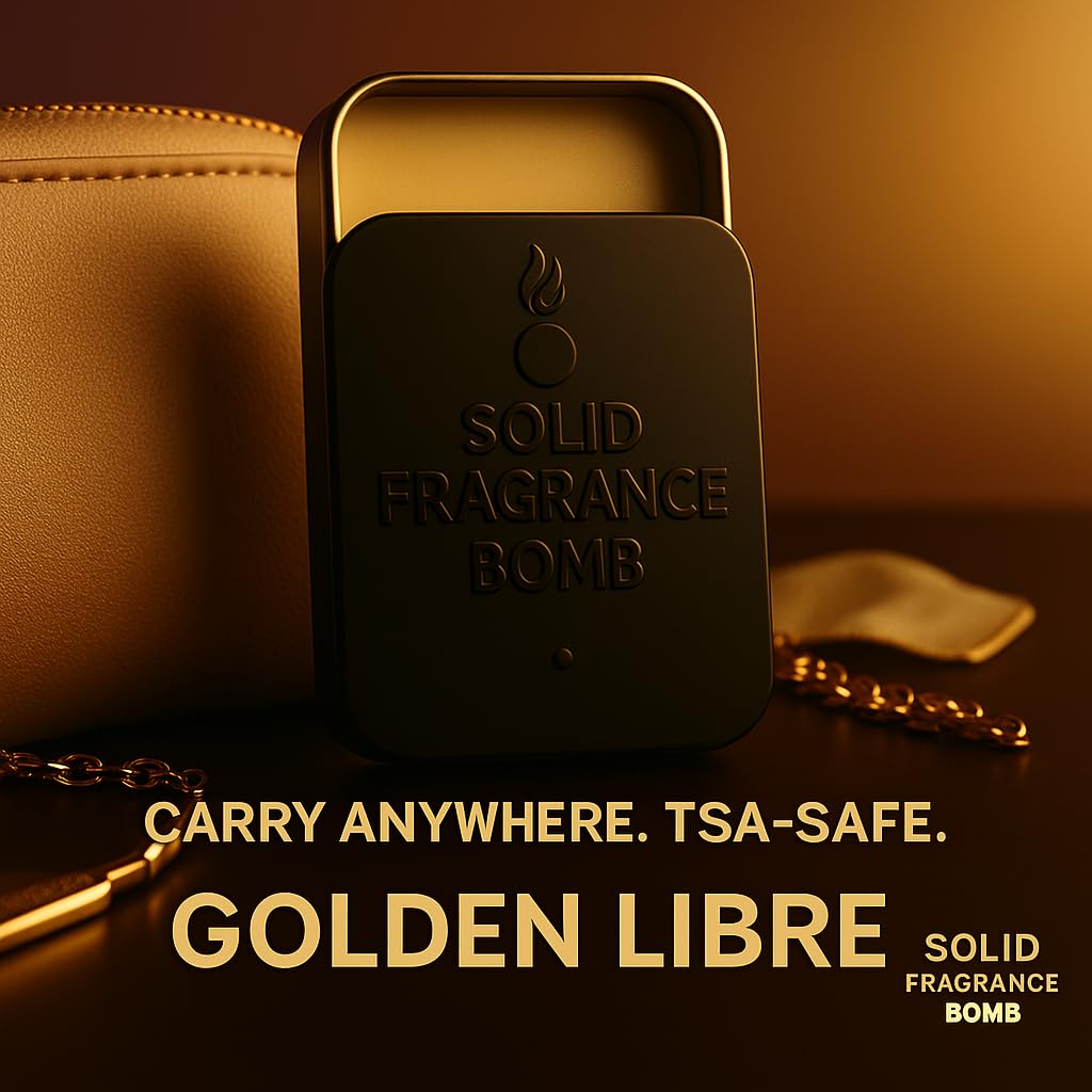 Solid Fragrance Bomb - Premium All-Natural Solid Cologne for Men & Women | Long-Lasting, TSA-Safe, Alcohol-Free, Halal, Handmade Travel Fragrance Balm Beauty & Personal Care Solid Fragrance Bomb
