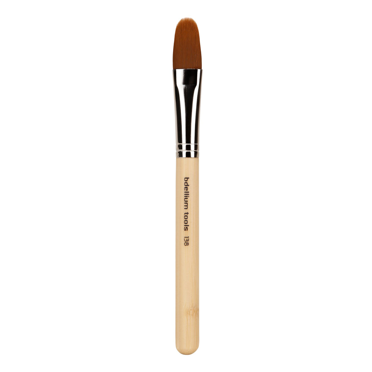 Bdellium Tools Professional Makeup Brush - Special FX Series 138 Large Filbert - With Soft Synthetic Fibers, For Painting & Sculpting (Bamboo, 1pc)