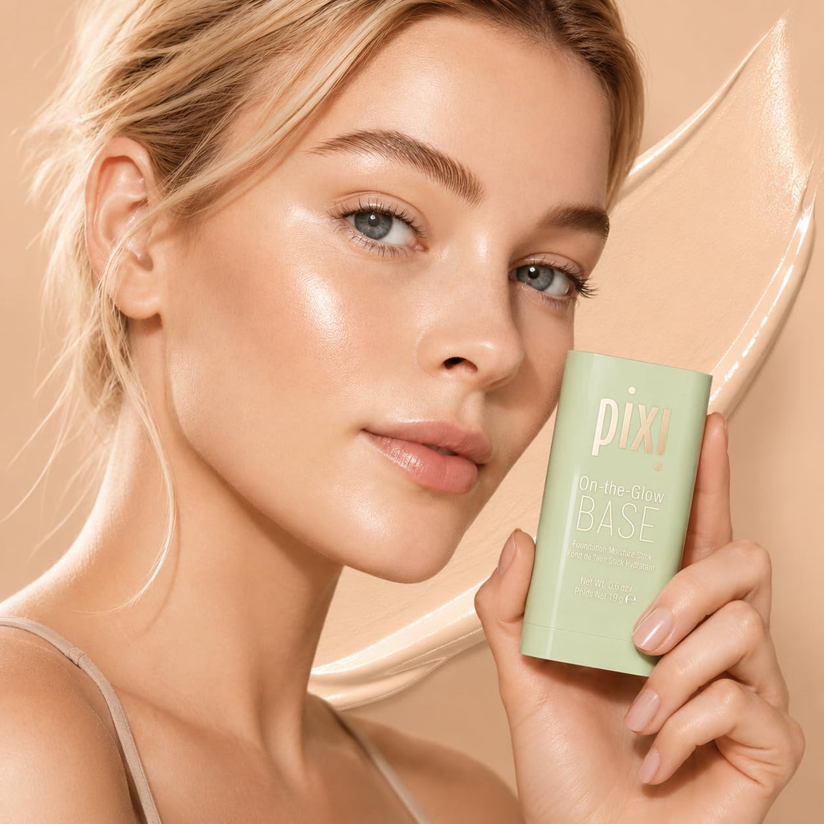 Pixi Beauty On-the-Glow Base| Tinted Moisturizer Foundation Stick | Fair: Very fair, warm shade| 0.6 oz / 19g