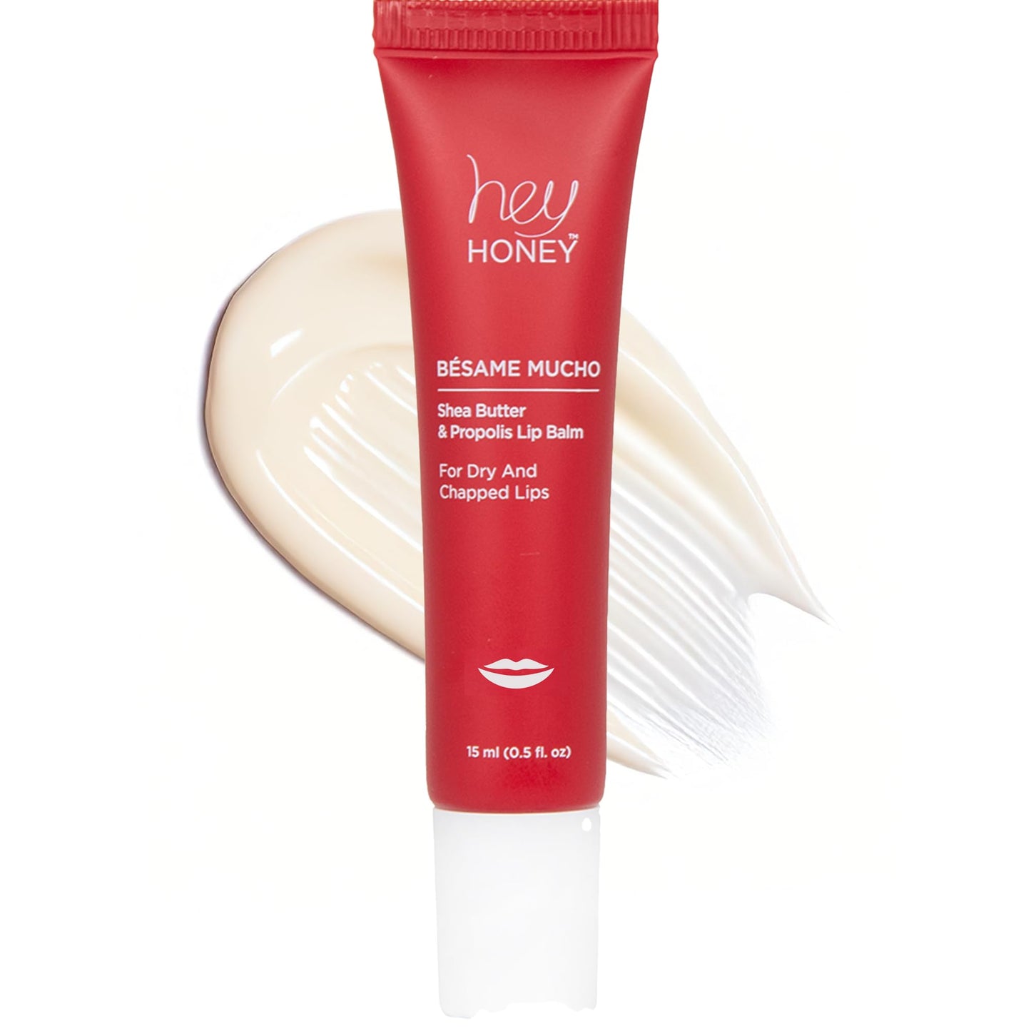 Hey Honey Skincare Bésame Mucho Shea Butter & Propolis Lip Balm | Intensive Hydration for Dry, Chapped Lips, Natural Moisturizing Lip Repair Treatment Beauty & Personal Care Hey Honey