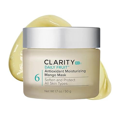 ClarityRx Daily Fruit Antioxidant Moisturizing Mango Face Mask, Plant-Based Creamy Anti-Aging Facial Treatment, Recommended for Mature or Dry Skin Beauty & Personal Care ClarityRx