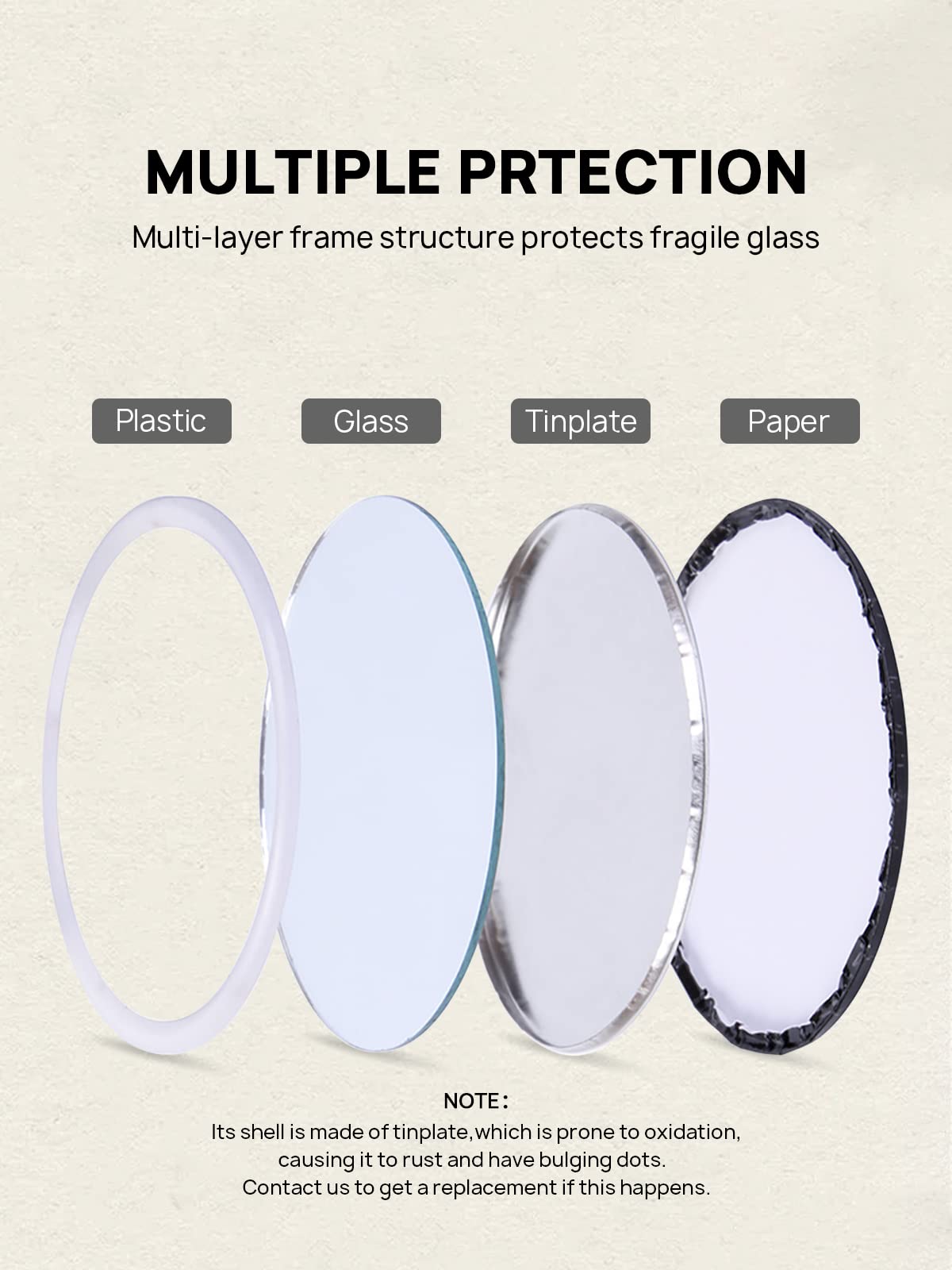 Getinbulk Compact Mirror Bulk Round Makeup Glass Mirror for Purse Great Gift 2.5 Inch 2 Colors Pack of 24 Beauty & Personal Care Getinbulk